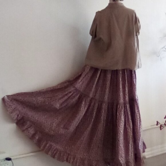 Moda International Y2K Floral Tiered Maxi Halter Dress Sz XS-S Elevenses Magazin - Picture 2 of 15